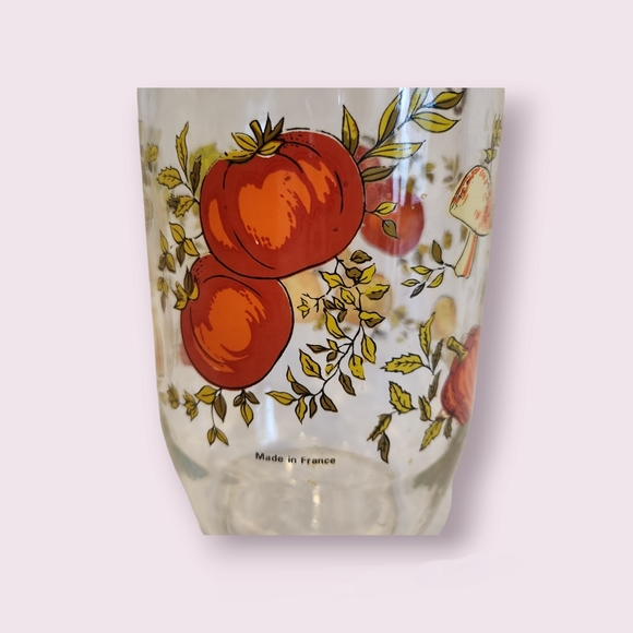 Mid Century Kitchen Canister set (mushrooms + tomatoes) - Picture 8 of 9